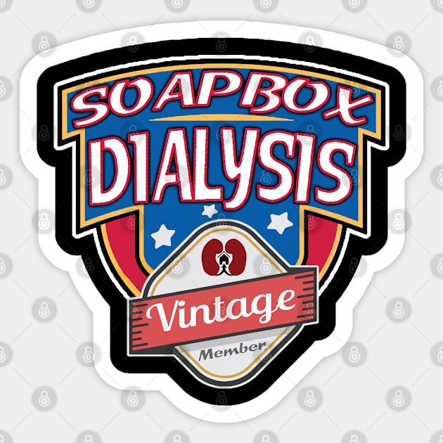 SoapBox Dialysis T-Shirt Sticker by DailyHemo